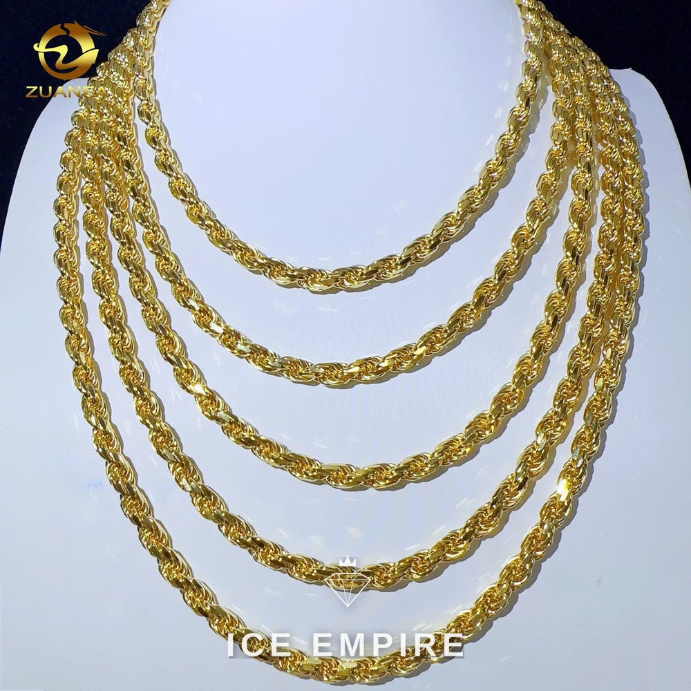 Iced Out Rose Gold Plated Moissanite Cuban Chain