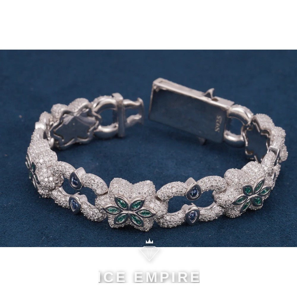 Iced Out 925 Silver Moissanite Cuban Chain