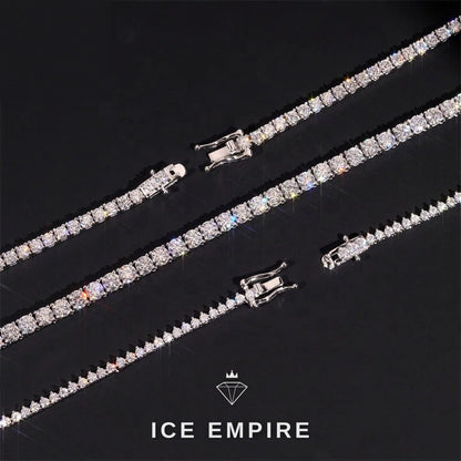 Iced Out Rose Gold Plated Moissanite Cuban Chain