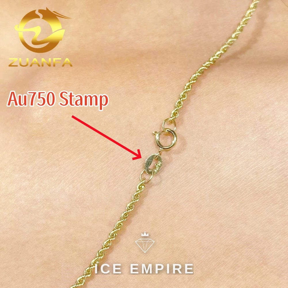 Iced Out Rose Gold Plated Cuban Chain