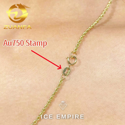 Iced Out Rose Gold Plated Cuban Chain