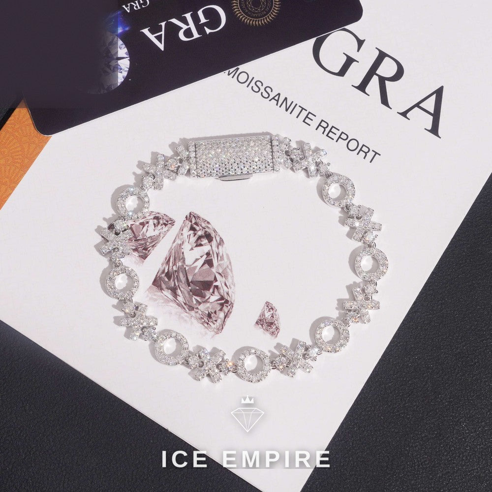 Iced Out 925 Silver Moissanite Cuban Chain