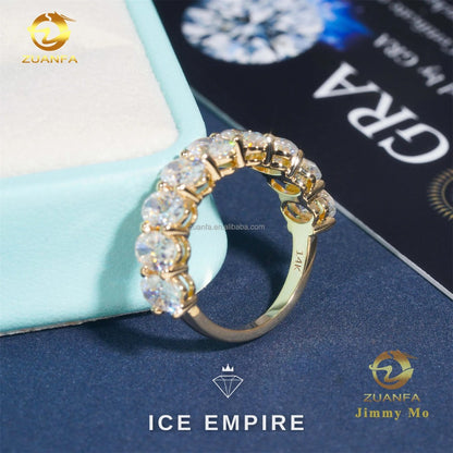Iced Out 14K Gold Lab Grown Diamond Ring