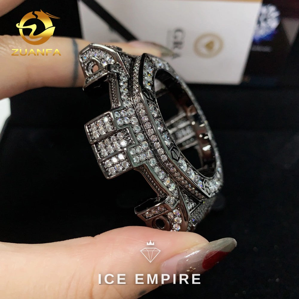 Iced Out 925 Silver Moissanite Watch