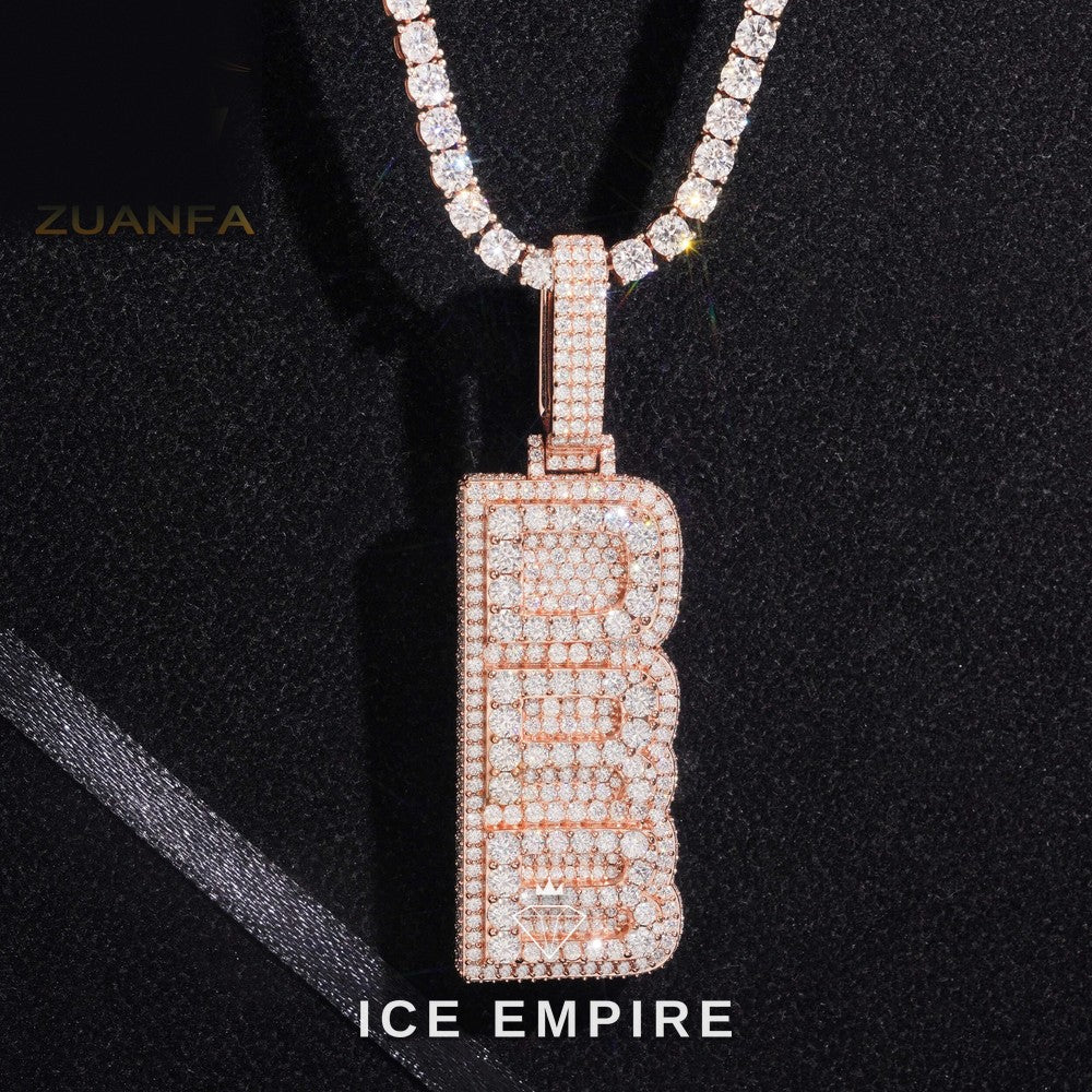 Iced Out 925 Silver Pendant