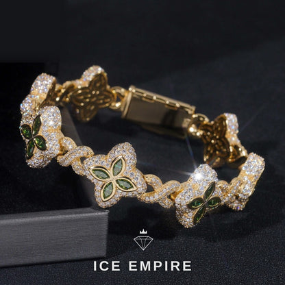 Iced Out Rose Gold Plated Moissanite Cuban Chain