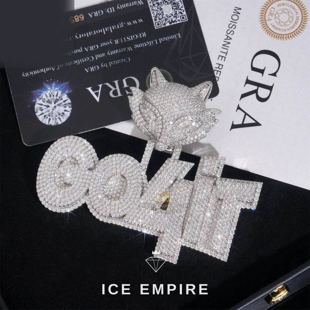 Iced Out 925 Silver Pendant