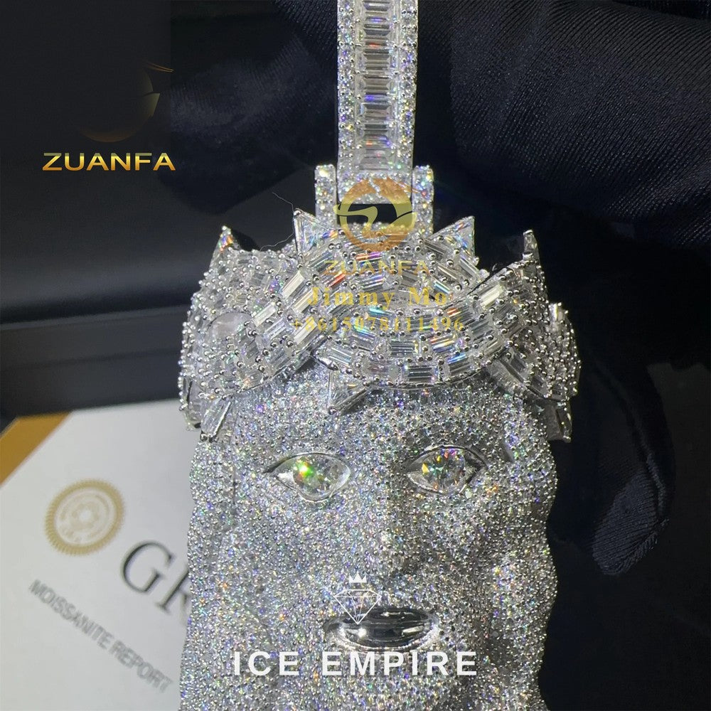 Iced Out 925 Silver Moissanite Pendant