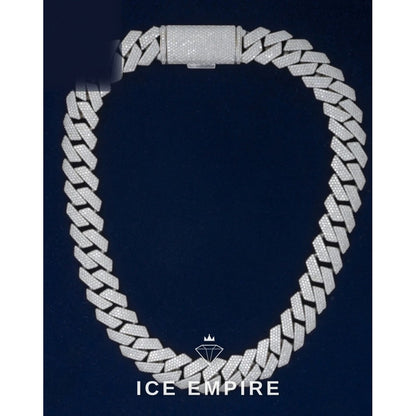 Iced Out Rose Gold Plated Moissanite Cuban Chain