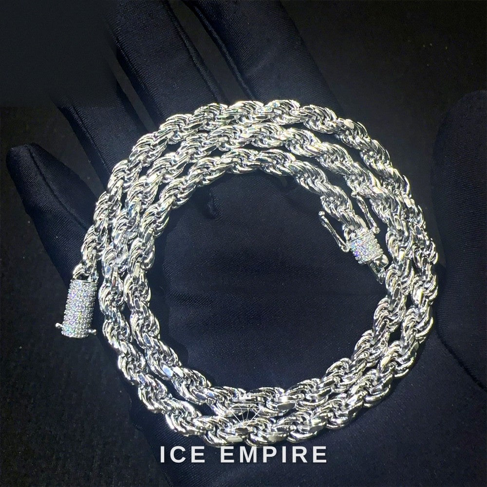 Iced Out Rose Gold Plated Moissanite Cuban Chain