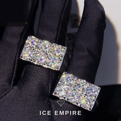 Iced Out Baguette 925 Silver Moissanite Ring