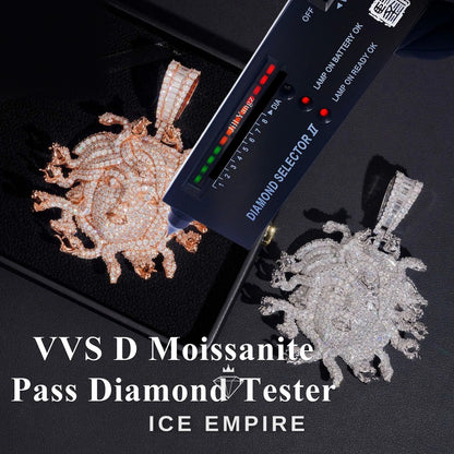 Iced Out 925 Silver Moissanite Pendant