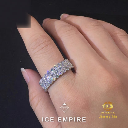 Iced Out Gold Plated Moissanite Ring
