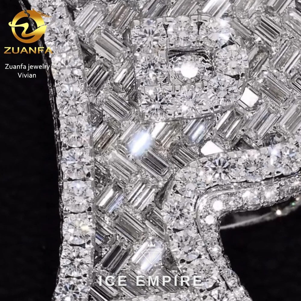 Iced Out Gold Plated Moissanite Ring