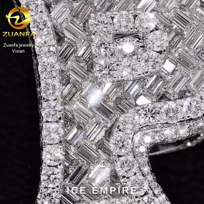 Iced Out Gold Plated Moissanite Ring
