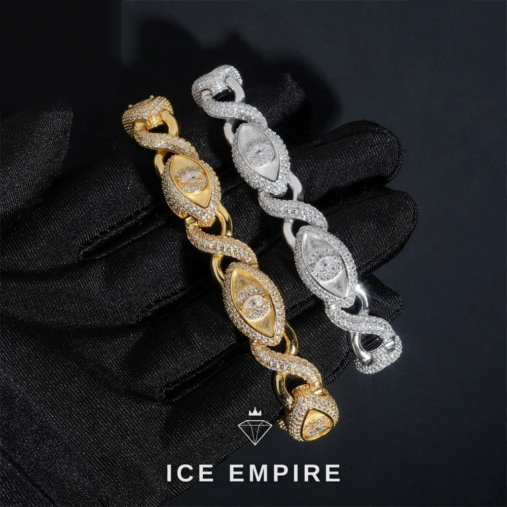 Iced Out Gold Plated Moissanite Cuban Chain
