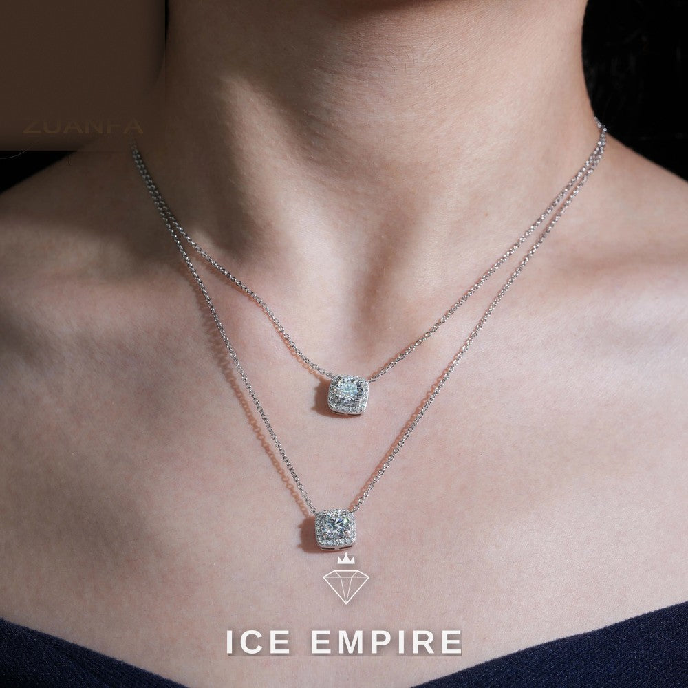 Iced Out Rose Gold Plated Moissanite Cuban Chain