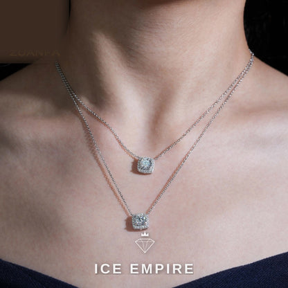 Iced Out Rose Gold Plated Moissanite Cuban Chain
