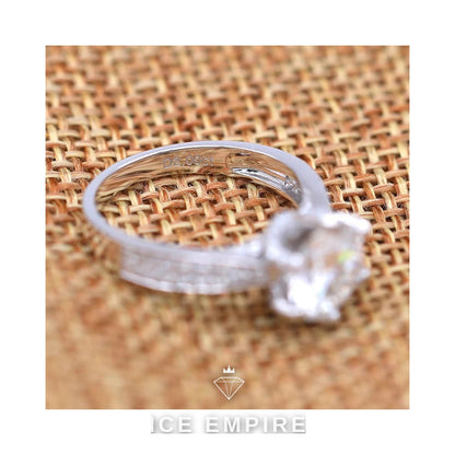 Iced Out 14K Gold Lab Grown Diamond Ring