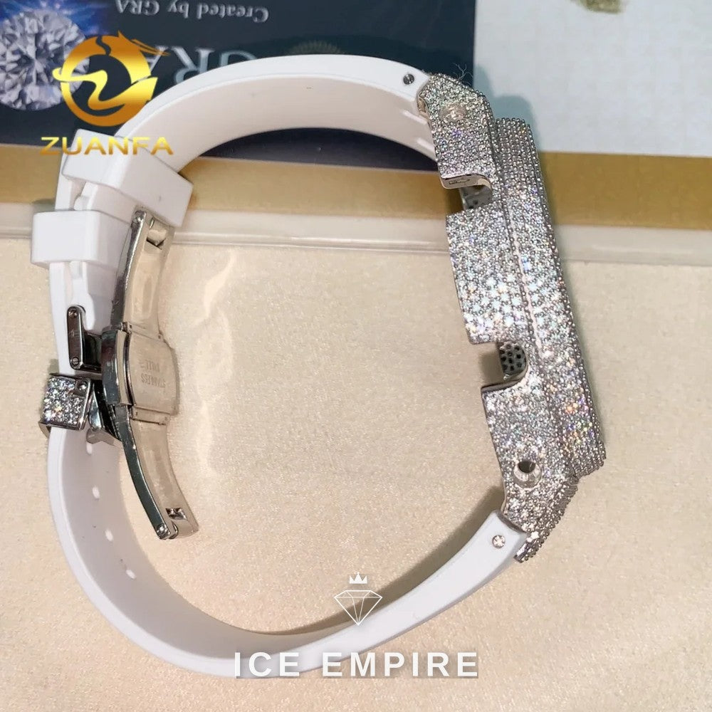 Iced Out 925 Silver Moissanite Watch