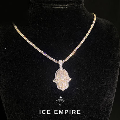 Iced Out 925 Silver Moissanite Pendant
