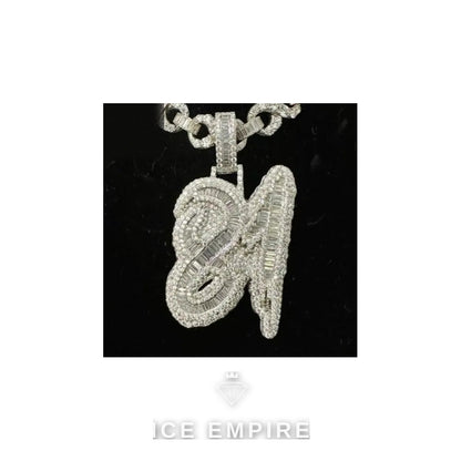 Iced Out Baguette Rose Gold Plated Cuban Chain