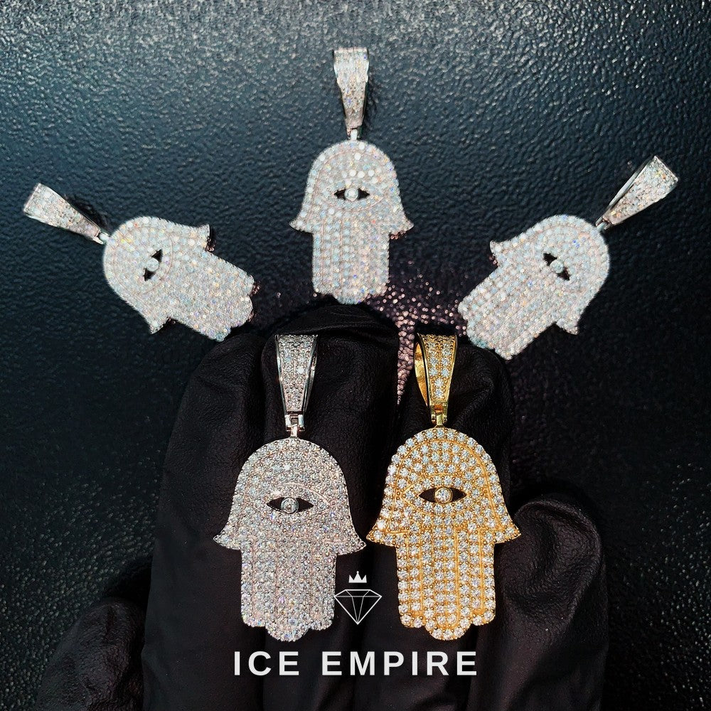 Iced Out 925 Silver Moissanite Pendant