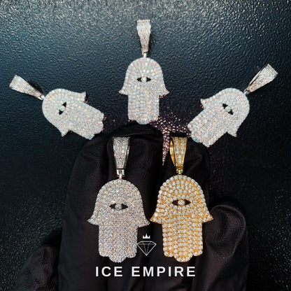 Iced Out 925 Silver Moissanite Pendant