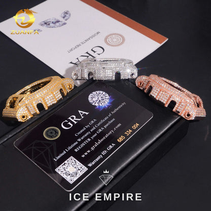 Iced Out 925 Silver Moissanite Watch