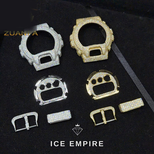 Iced Out 925 Silver Moissanite Watch