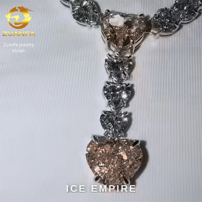 Iced Out Cross 925 Silver Moissanite Pendant
