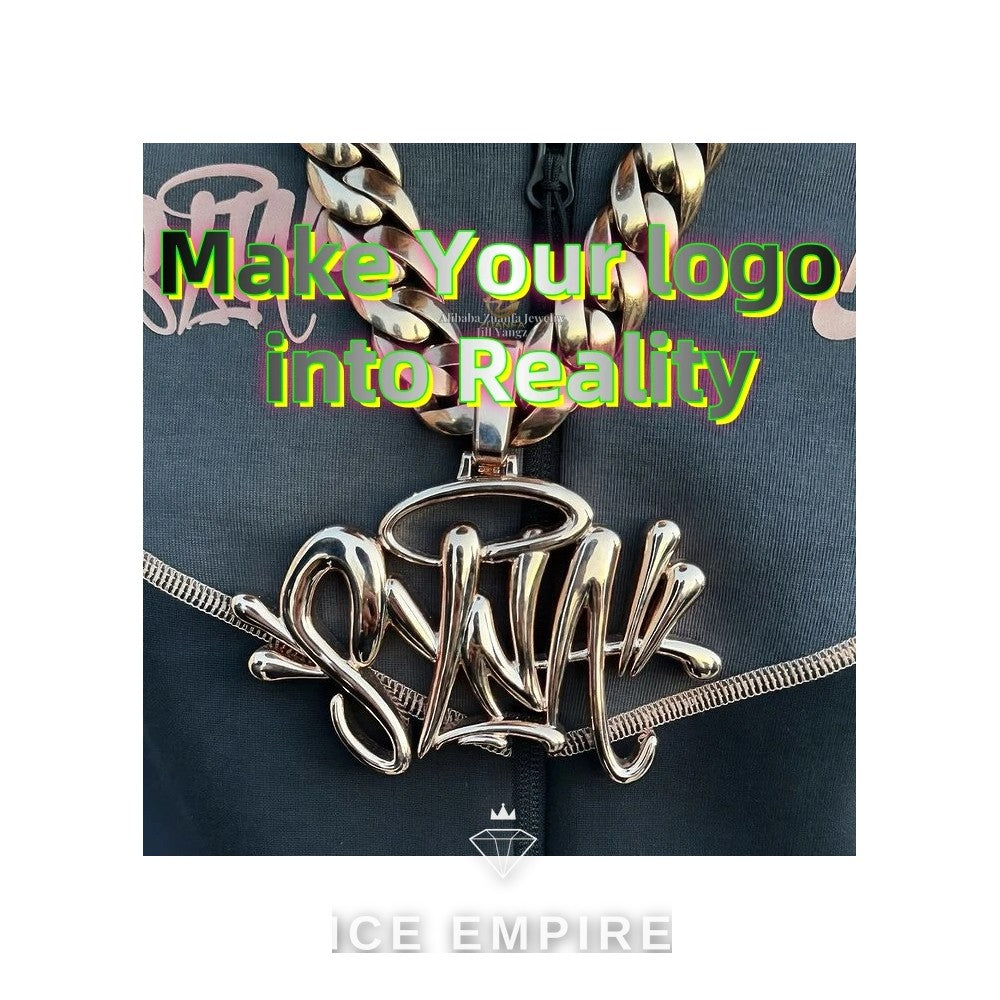 Iced Out Cross 925 Silver Pendant