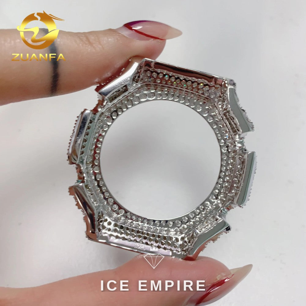 Iced Out 925 Silver Moissanite Watch