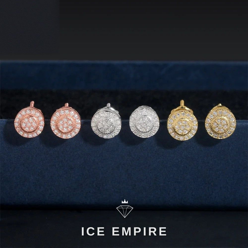 Iced Out 925 Silver Moissanite Earrings