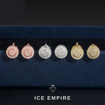 Iced Out 925 Silver Moissanite Earrings