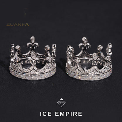 Iced Out 925 Silver Moissanite Ring