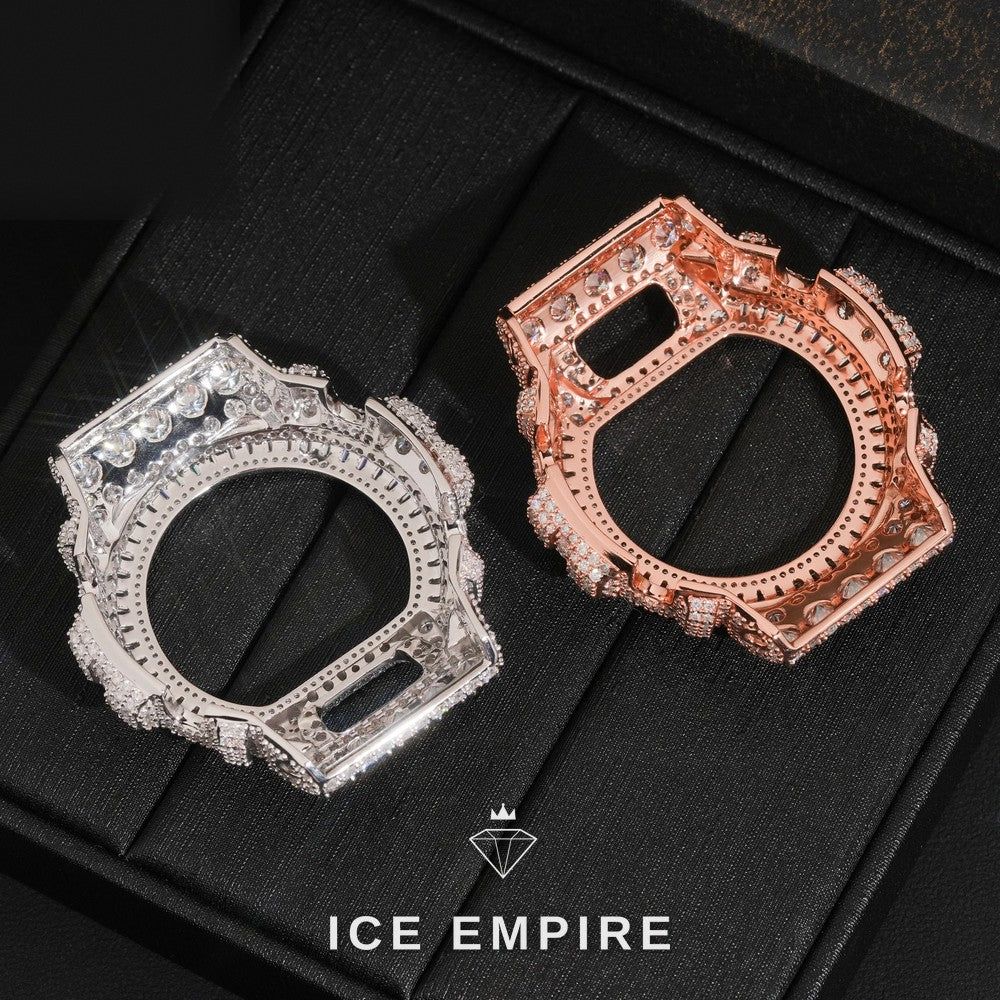 Iced Out Gold Plated Moissanite Watch