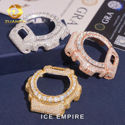 Iced Out 925 Silver Moissanite Watch