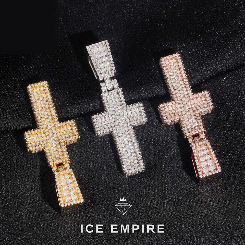 Iced Out 925 Silver Moissanite Pendant