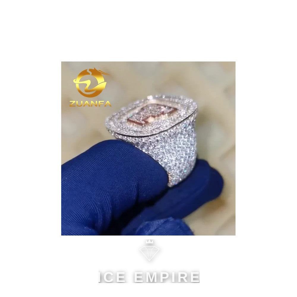 Iced Out 925 Silver Moissanite Cuban Chain