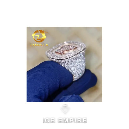 Iced Out 925 Silver Moissanite Cuban Chain