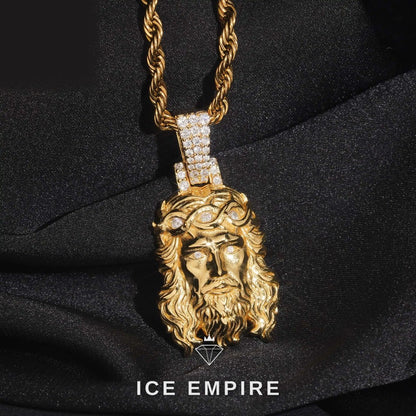 Iced Out Gold Plated Moissanite Pendant
