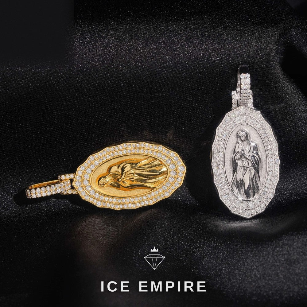 Iced Out 925 Silver Moissanite Pendant