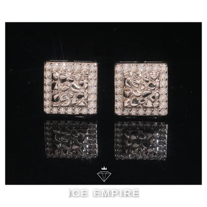 Iced Out 925 Silver Moissanite Earrings