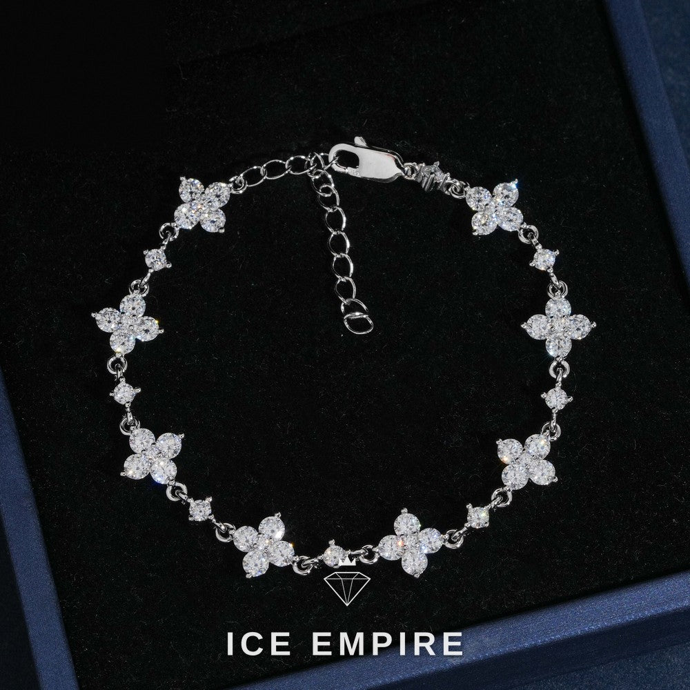 Iced Out 925 Silver Moissanite Bracelet