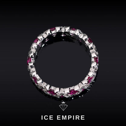 Iced Out 925 Silver Lab Grown Diamond Ring