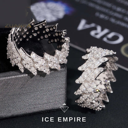Iced Out 925 Silver Moissanite Cuban Chain