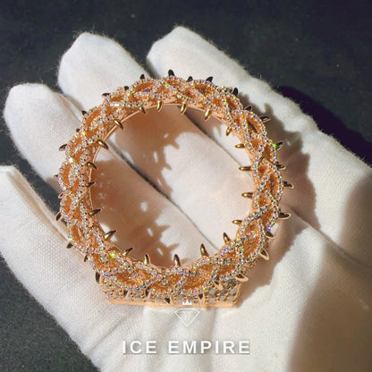 Iced Out 925 Silver Moissanite Watch