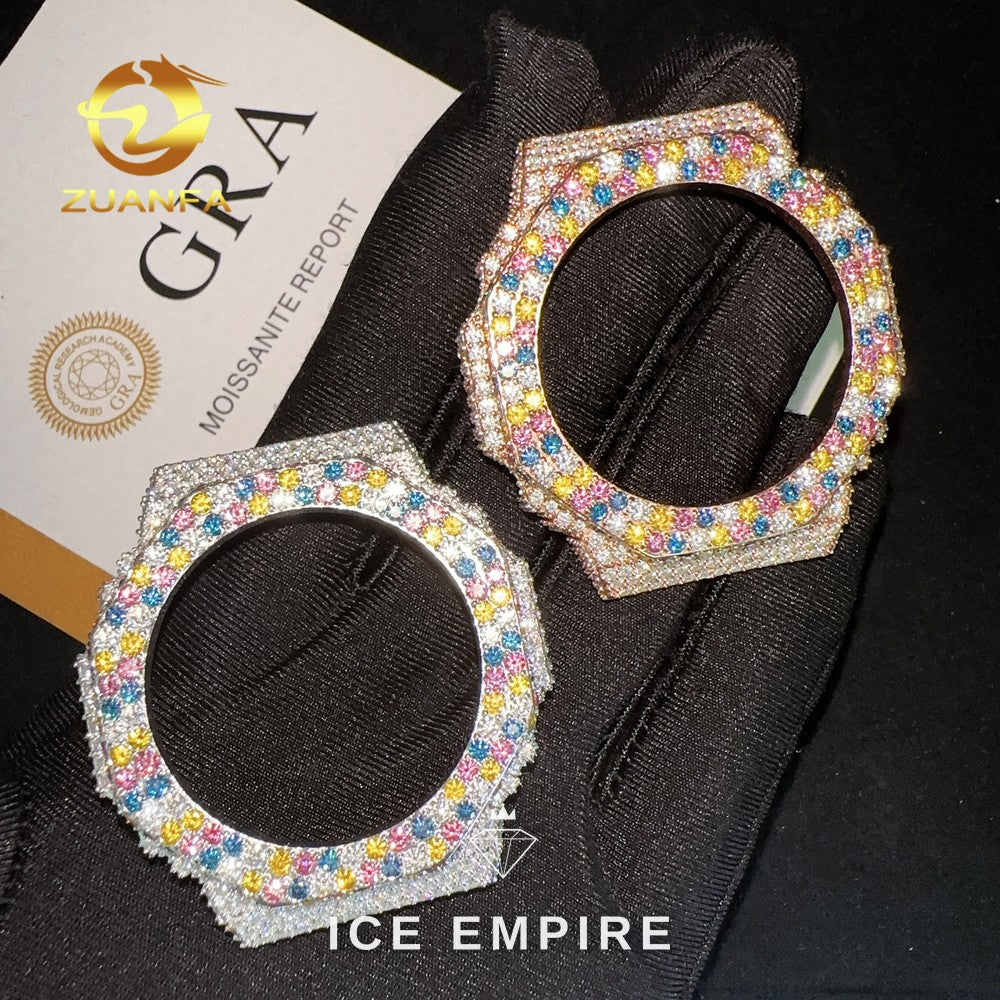 Iced Out 925 Silver Moissanite Watch