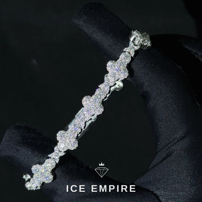 Iced Out Rose Gold Plated Moissanite Cuban Chain